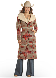 Powder River Outfitters Aztec Long Coat