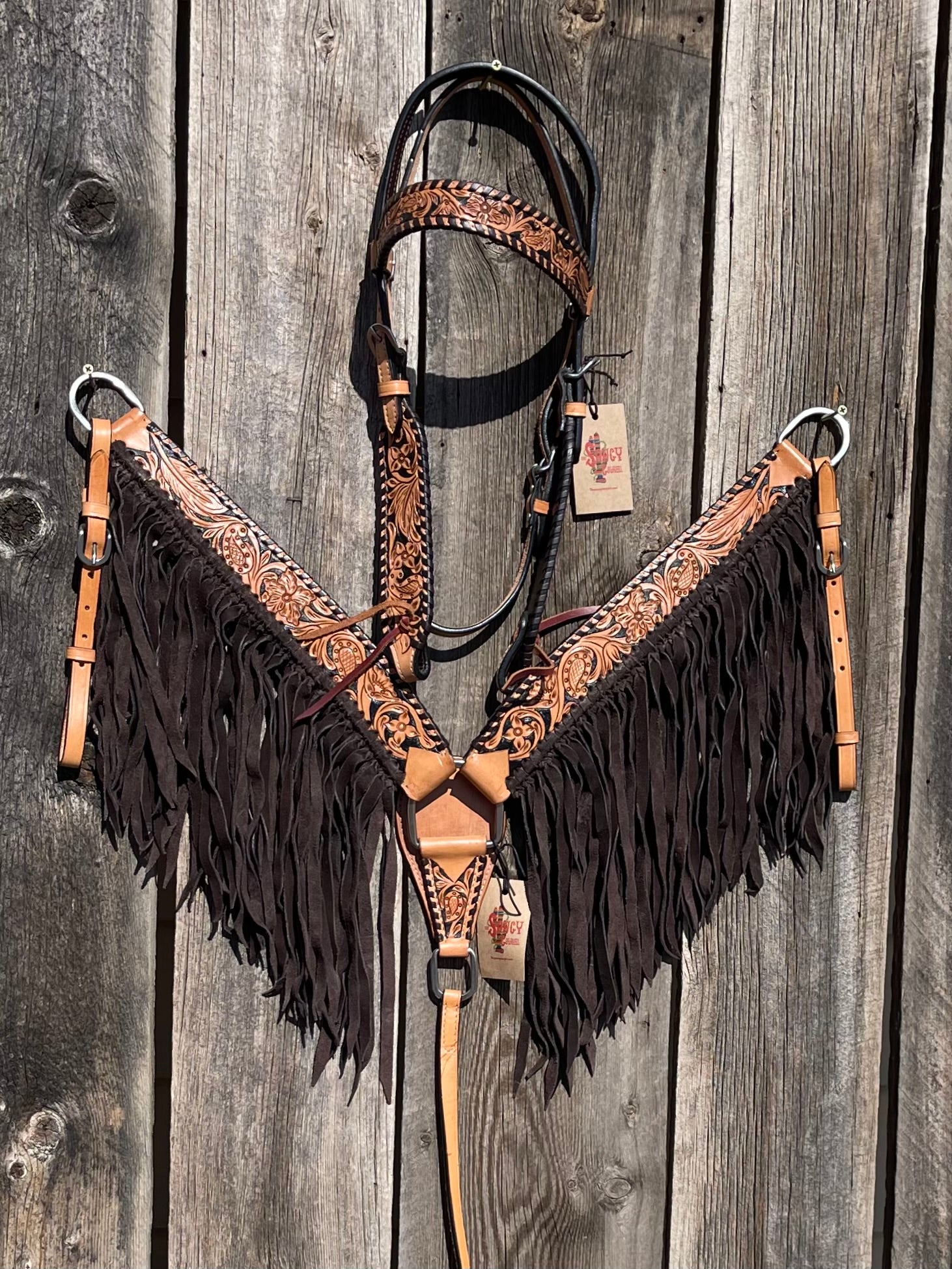 Classy Flora Breastcollar & Headstall