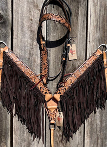 Classy Flora Breastcollar & Headstall