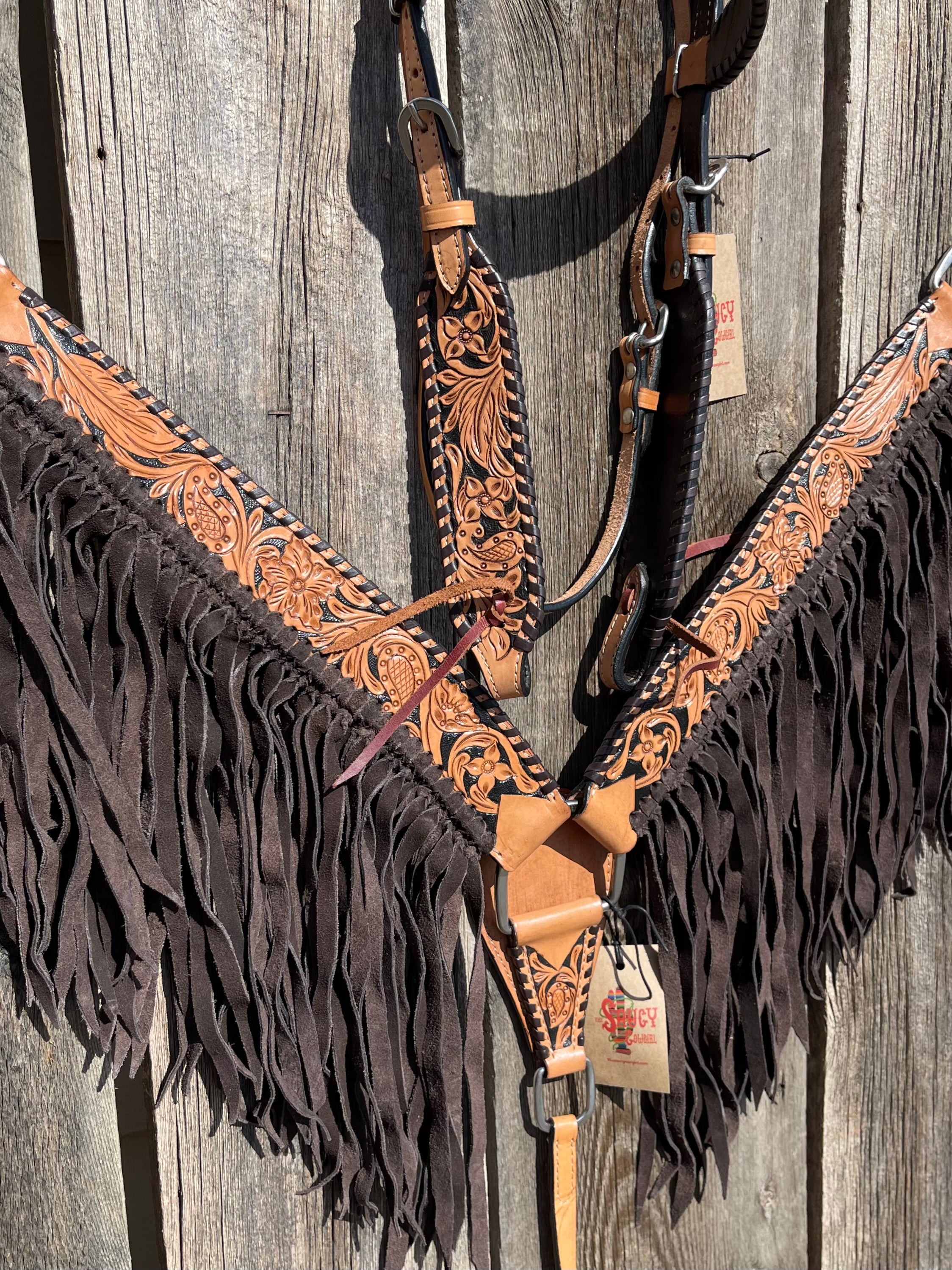 Classy Flora Breastcollar & Headstall