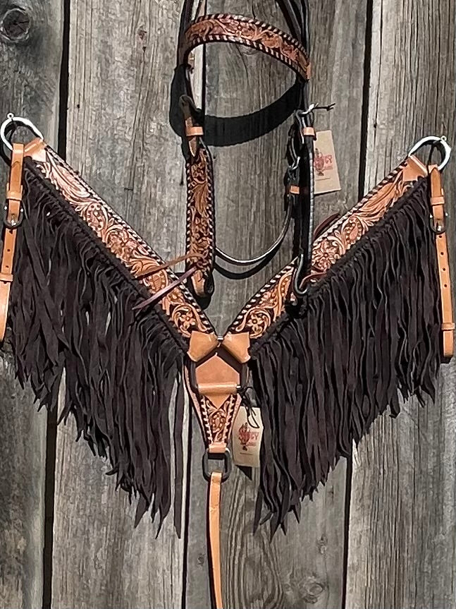 Classy Flora Breastcollar & Headstall