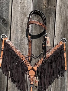 Classy Flora Breastcollar & Headstall