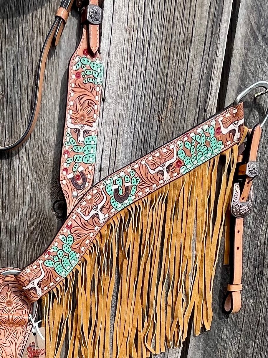 Longhorn Breastcollar & Headstall