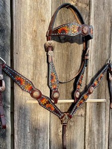 Sunflower Headstall & Breastcollar