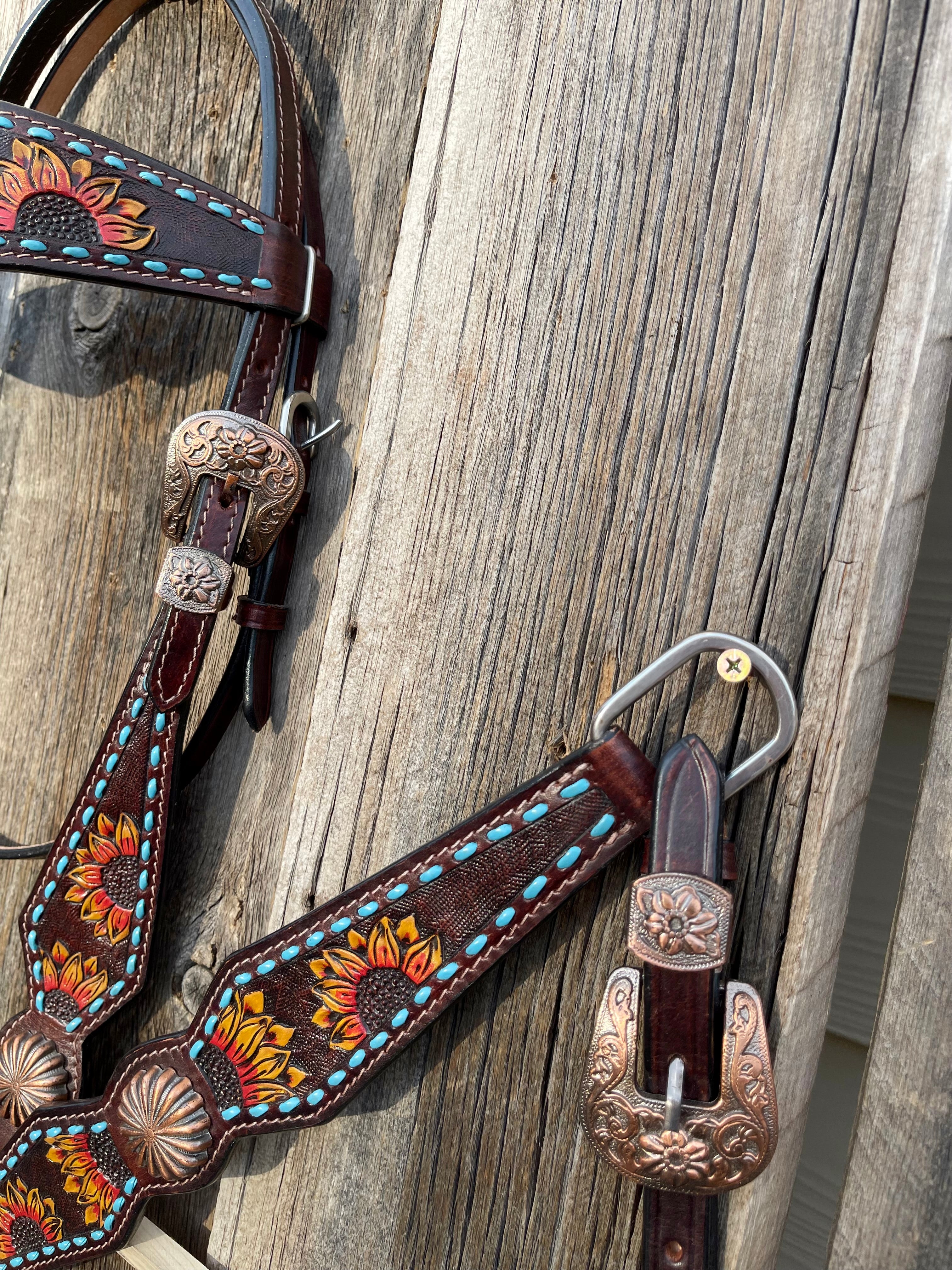 Sunflower Headstall & Breastcollar