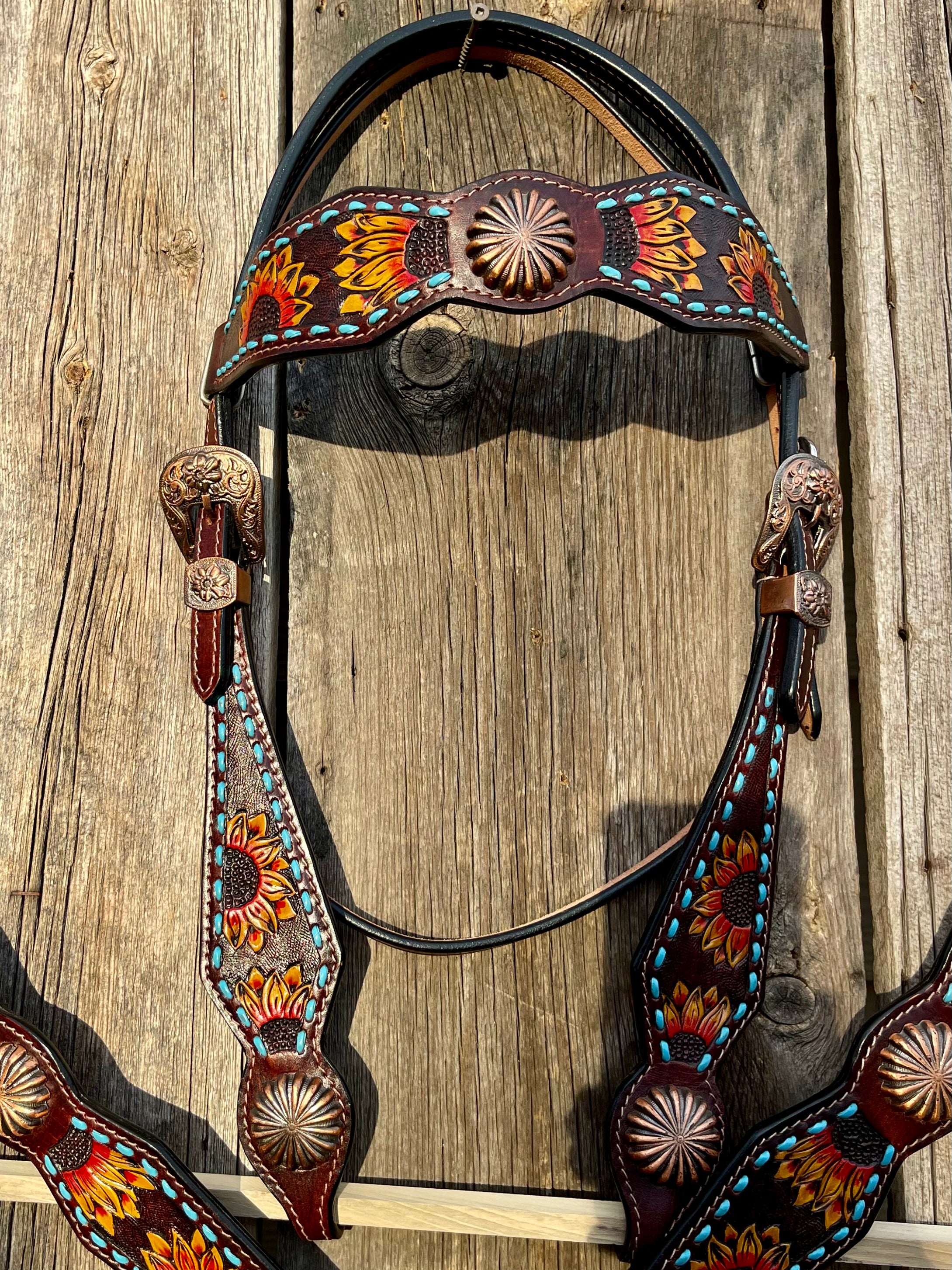 Sunflower Headstall & Breastcollar