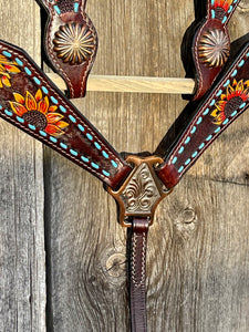 Sunflower Headstall & Breastcollar