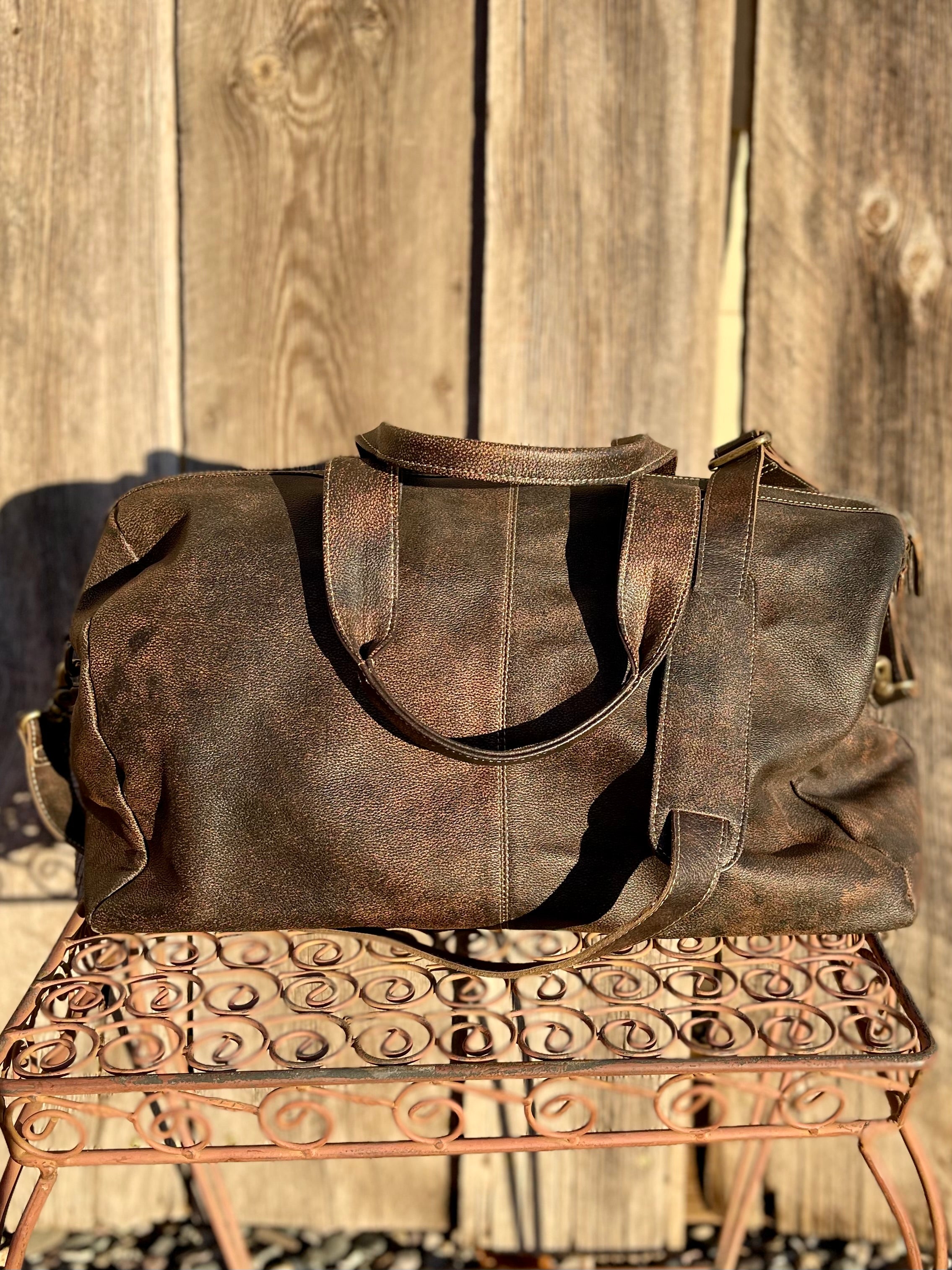 Duke's Duffle Cowhide Bag