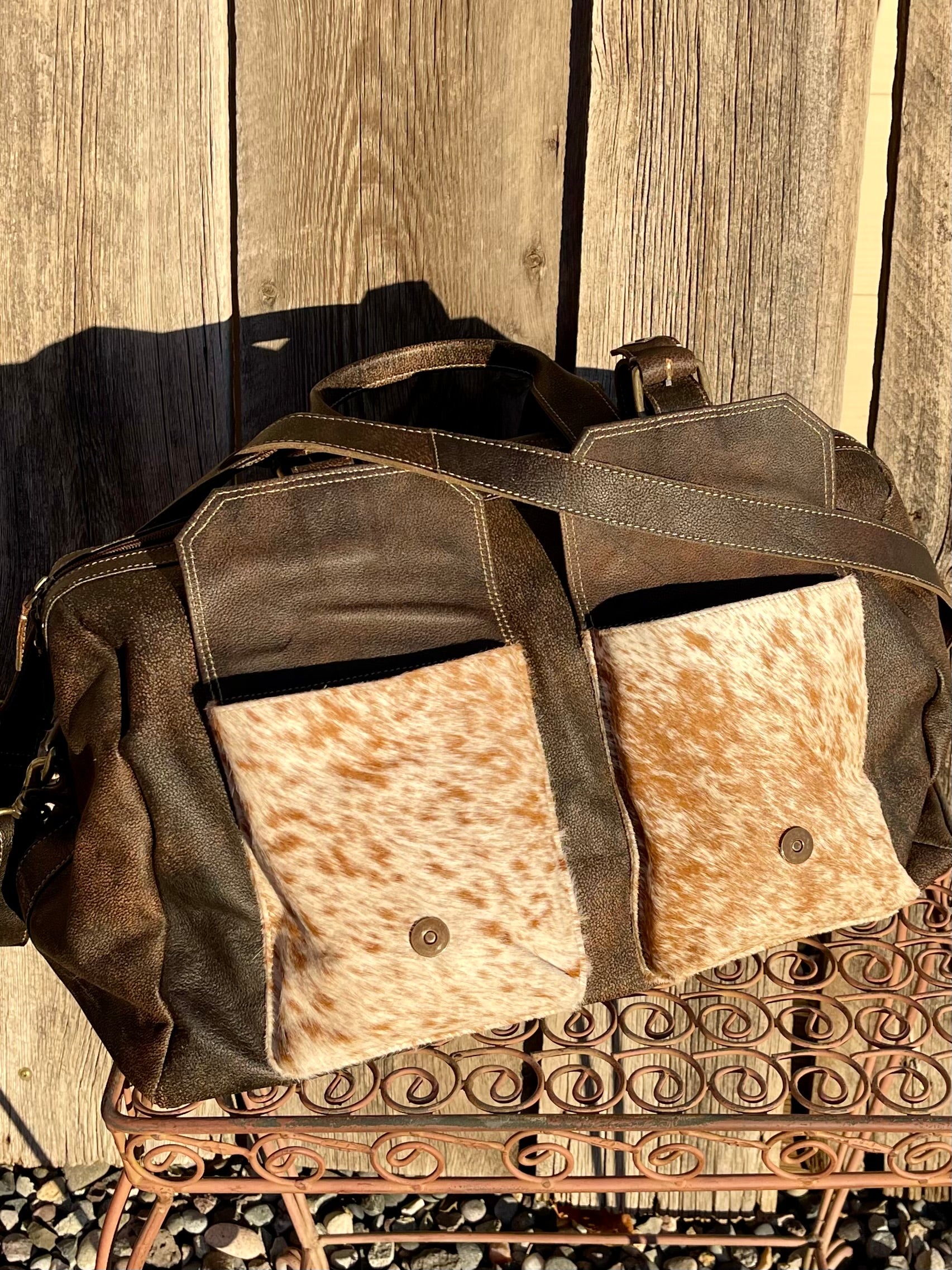 Duke's Duffle Cowhide Bag