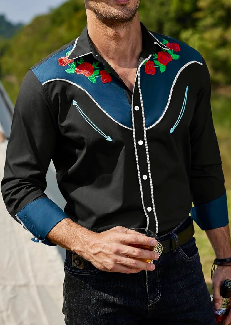 The Vintage Cowboy Embroidered Shirt