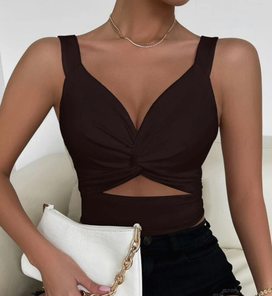 Chocolate Brown Tank Top