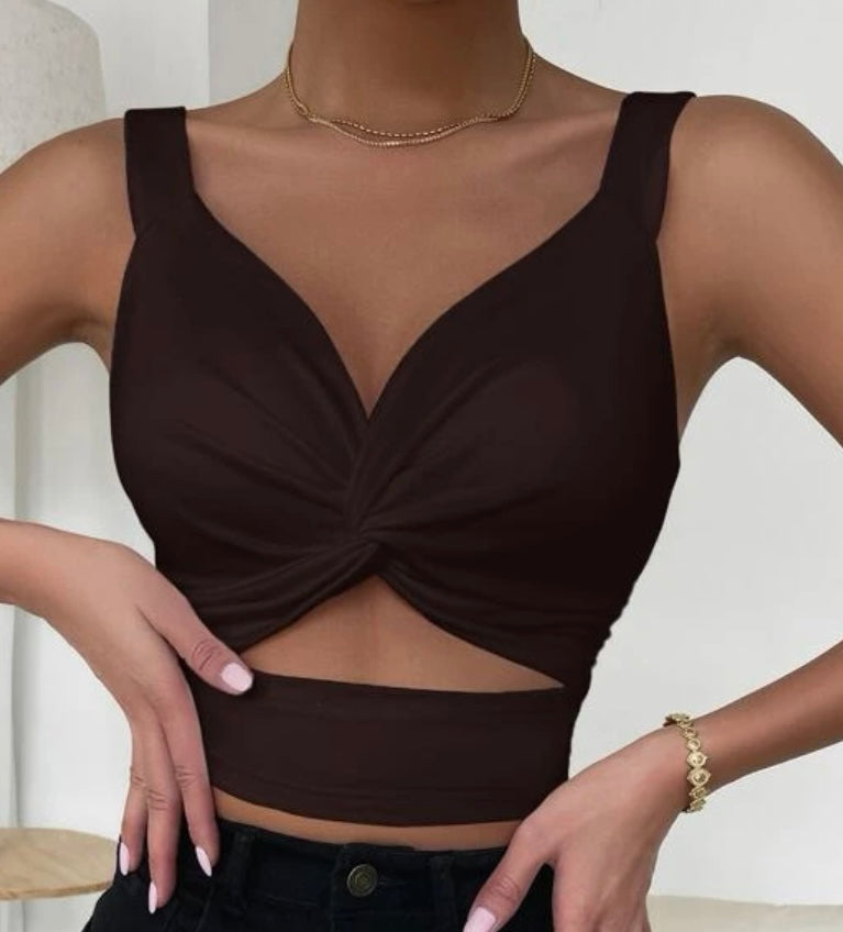 Chocolate Brown Tank Top