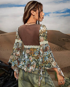 Wildflower Boho Wester Top