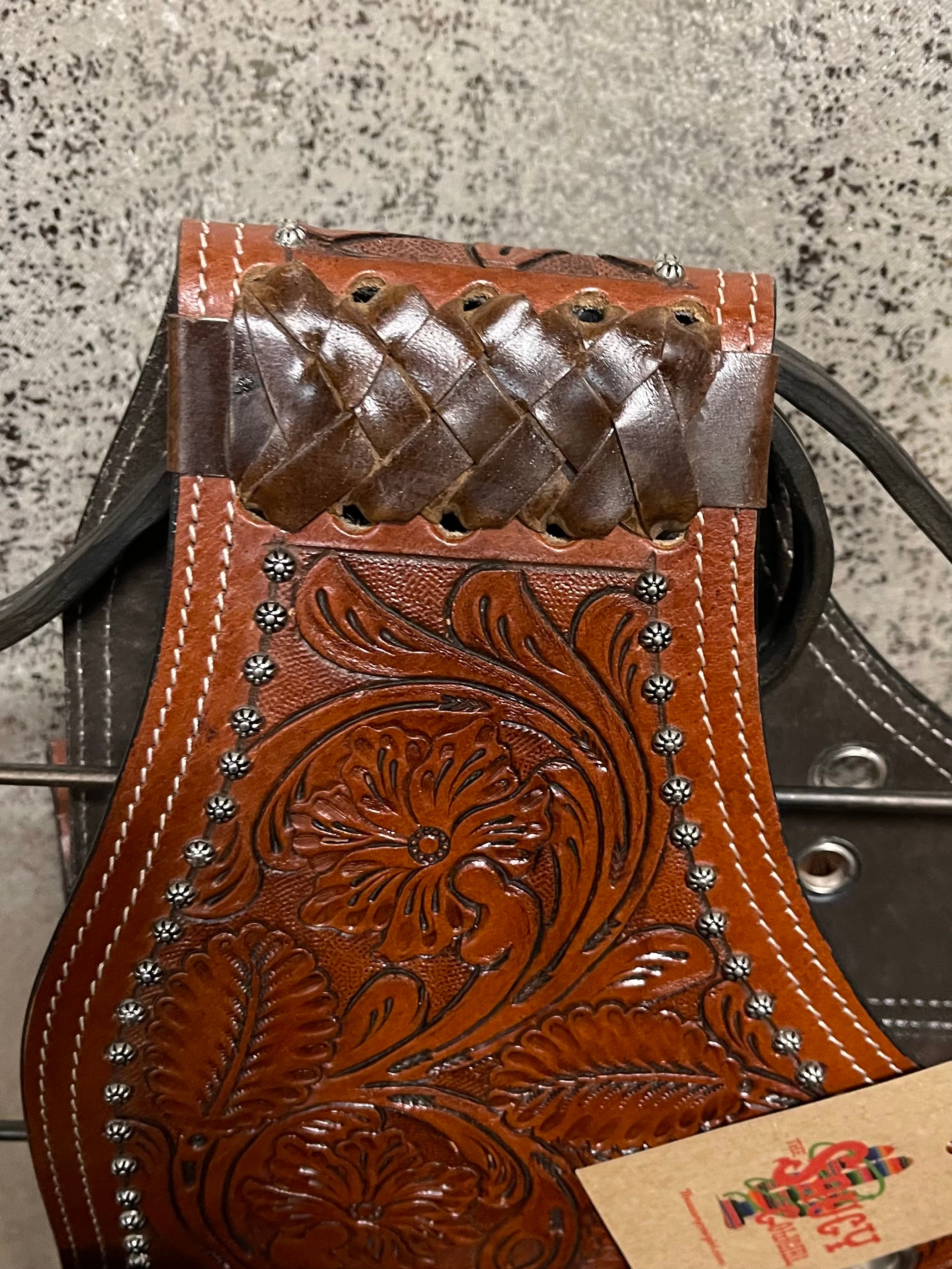 Floral Tooled Saddle Bags