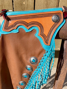 Turquoise Tango Chaps