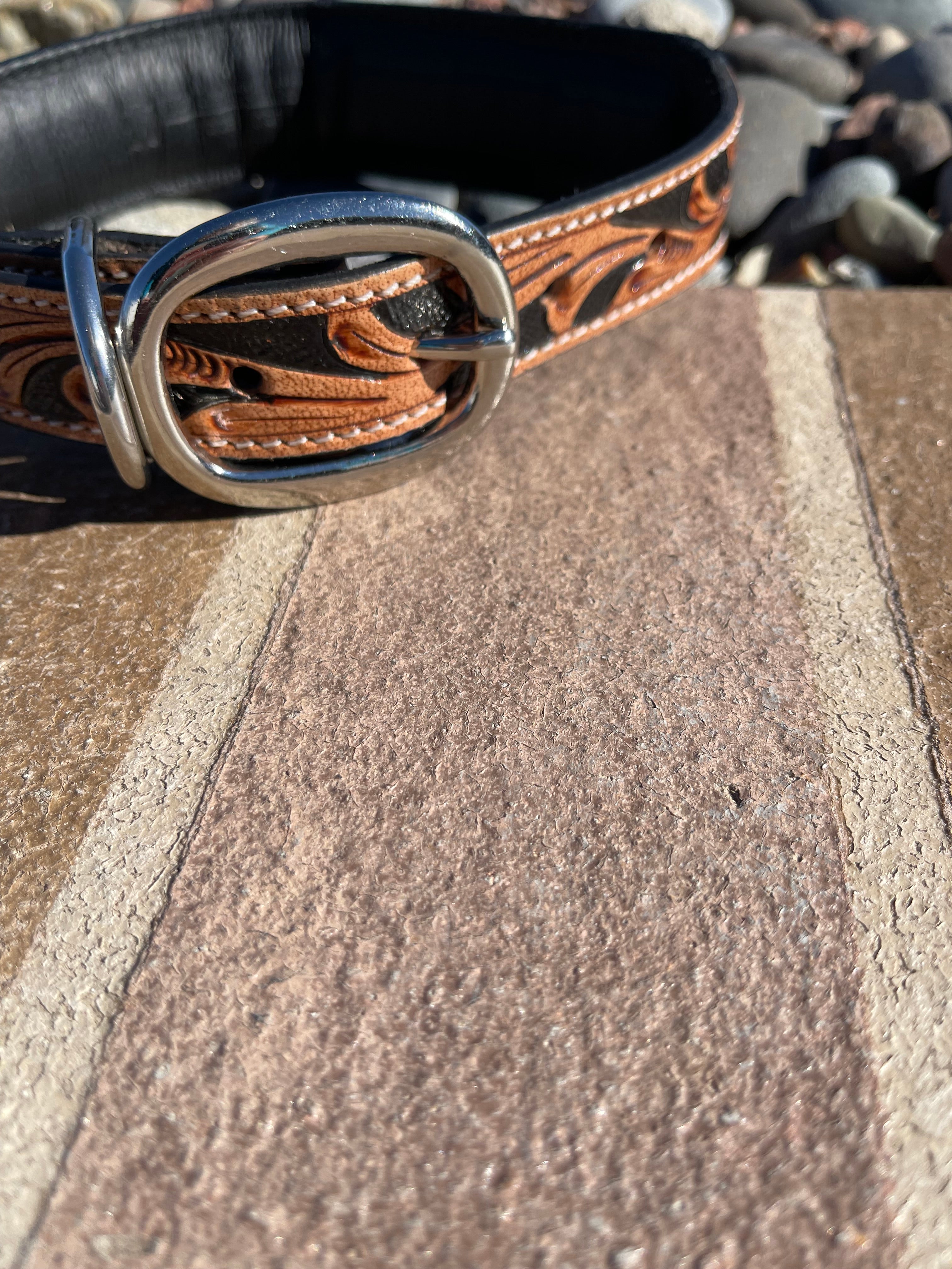 Hand Tooled Dog Collar