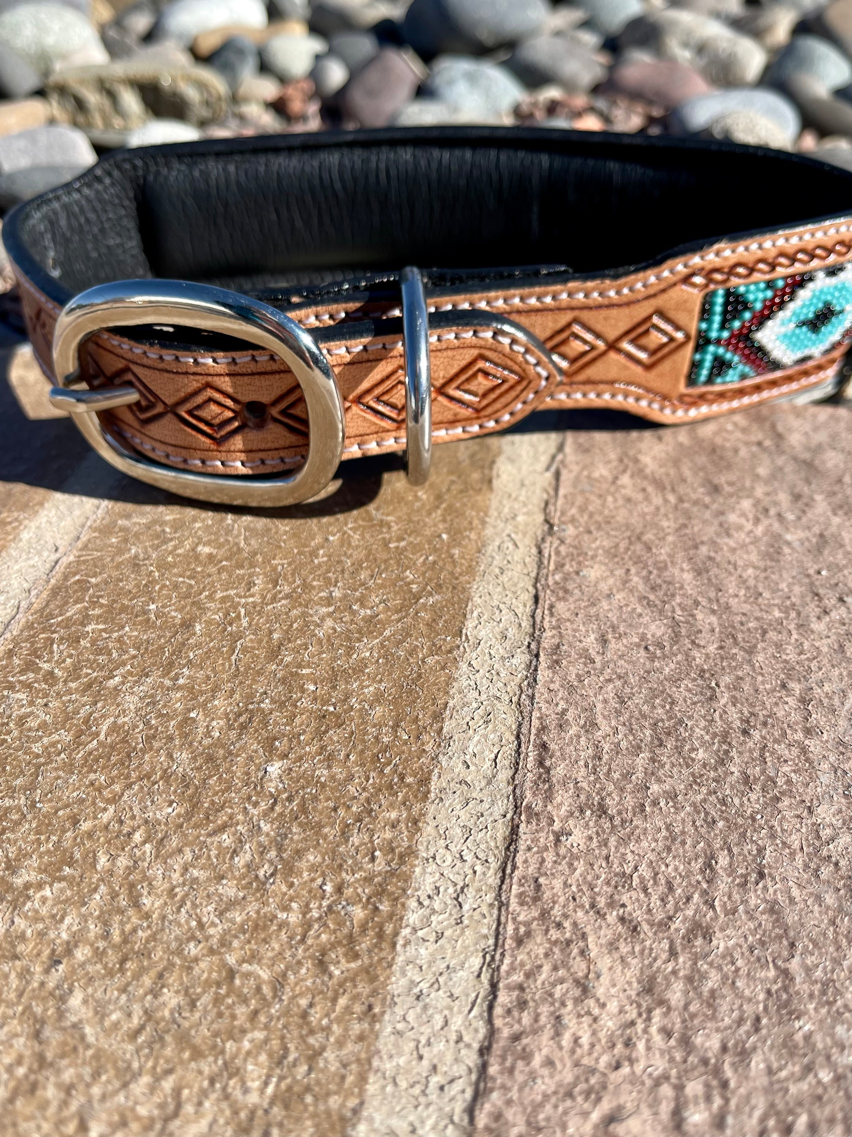 Hand Tooled Dog Collar