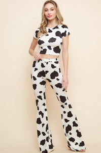 Di-Cow Print Pants