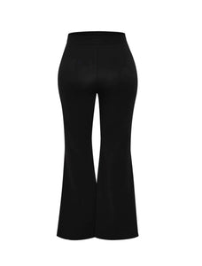 Black Flared Plus Size Pants