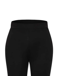 Black Flared Plus Size Pants