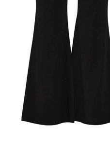 Black Flared Plus Size Pants