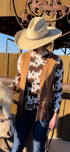 Cassie's Cow Print Top