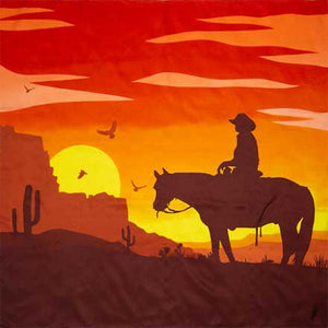 Sun Set Cowboy Wild Rag