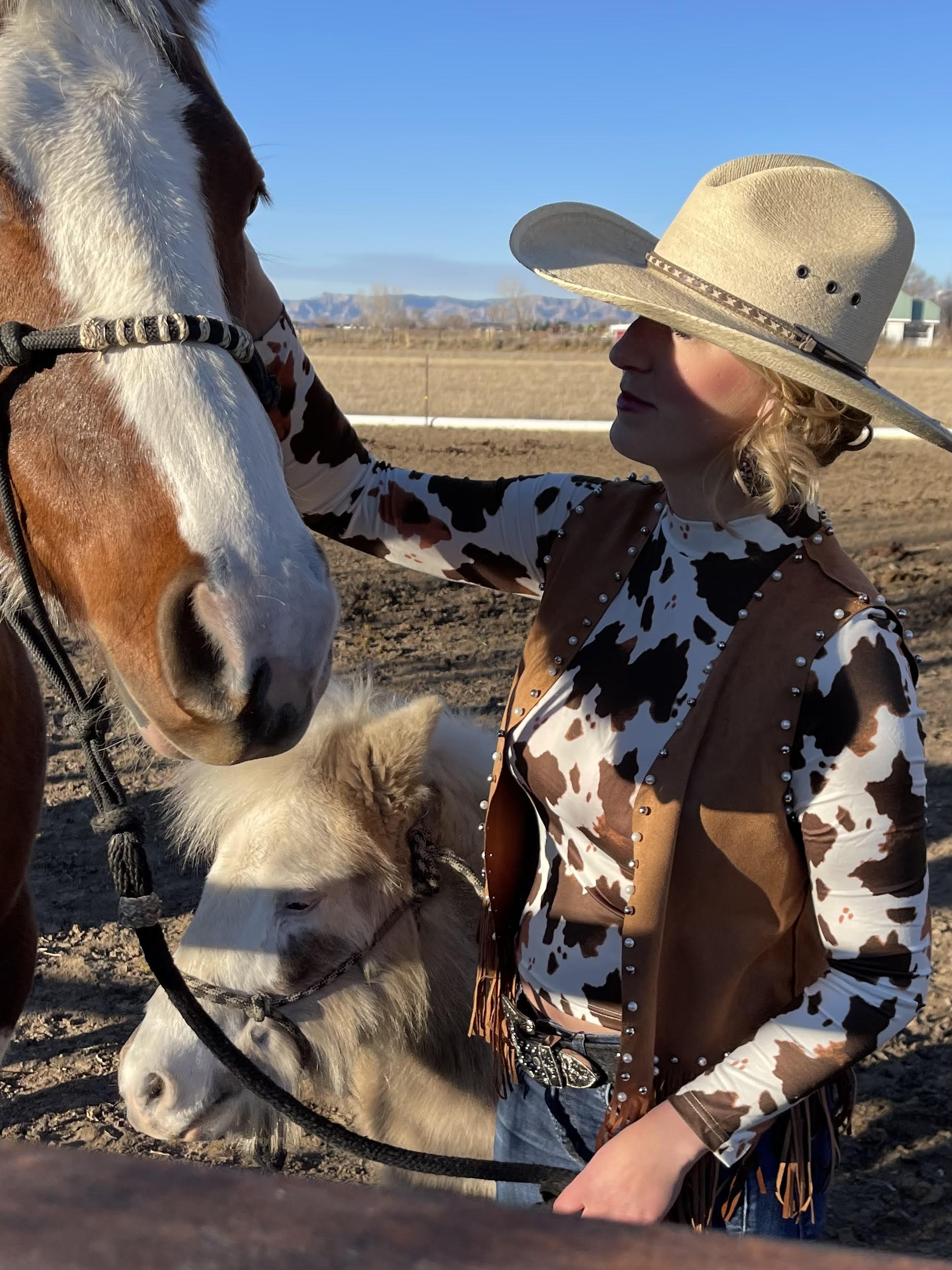 Cassie's Cow Print Top